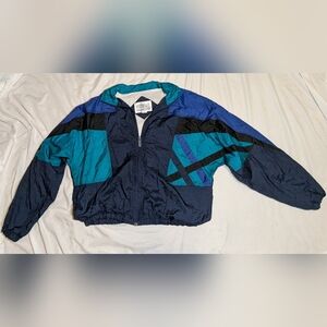Vintage Windbreaker Color Block Size XL